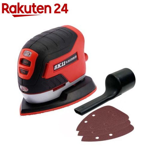 SK11 10.8V 充電パームサンダー 充電器SCH108V・バッテリーSBP108別売 SPS-108V-15RL(1台)【SK11】[サンダー 研磨機 藤原産業 SK11 小型 軽量]