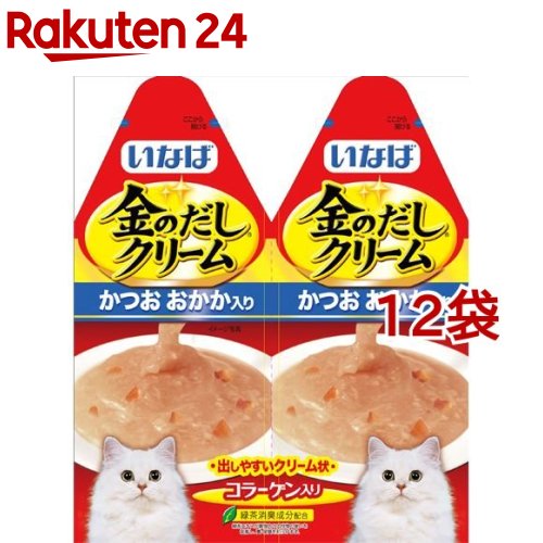 楽天市場】いなば 金のだし クリーム ささみ ほたて味(60g*12