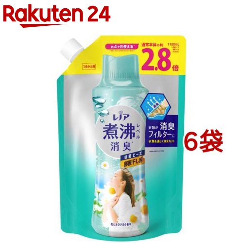 楽天市場】レノア 抗菌ビーズ グリーン 詰め替え 超特大(1180ml*3袋