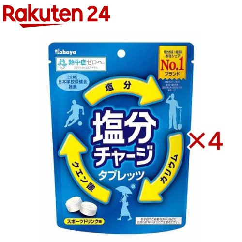 【楽天市場】塩分チャージタブレッツ(81g×4セット)：楽天24