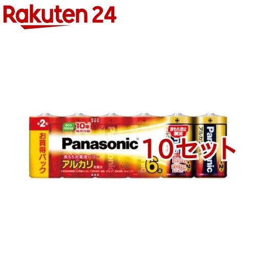 パナソニック パナソニック アルカリ乾電池 単2形 LR14XJ/6SW(6本入*10セット)