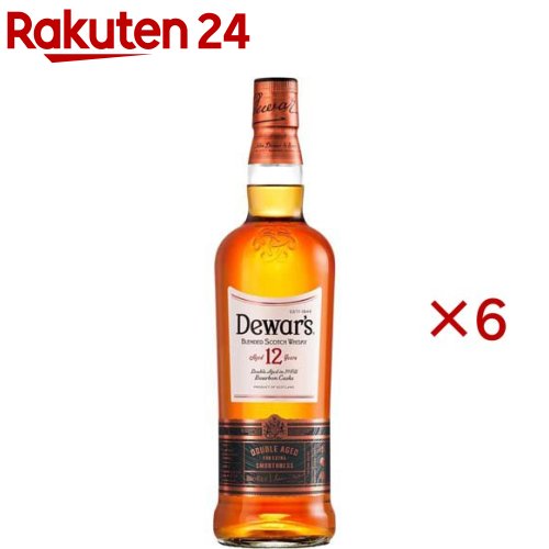 デュワーズ 12年[ウイスキー ギフト 贈り物 ハイボール](700ml×6セット)【デュワーズ】