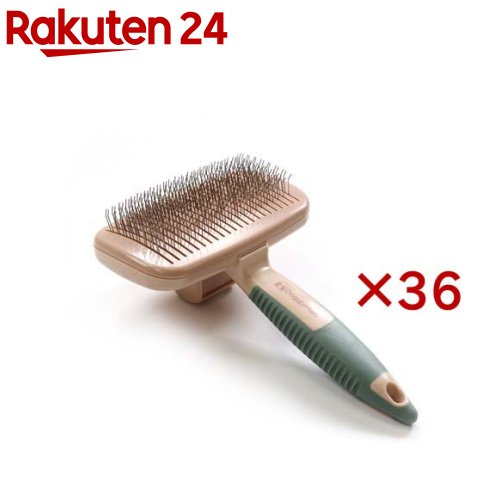 ペット美容室 掃除機能付きクッションスリッカーブラシ(36セット)