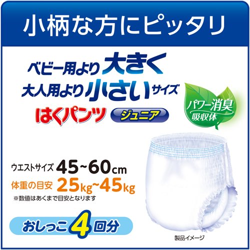 【定期購入】リフレ はくパンツ ジュニア SSサイズ【リブドゥ】(36枚*3袋入)【リフレ はくパンツ】：24