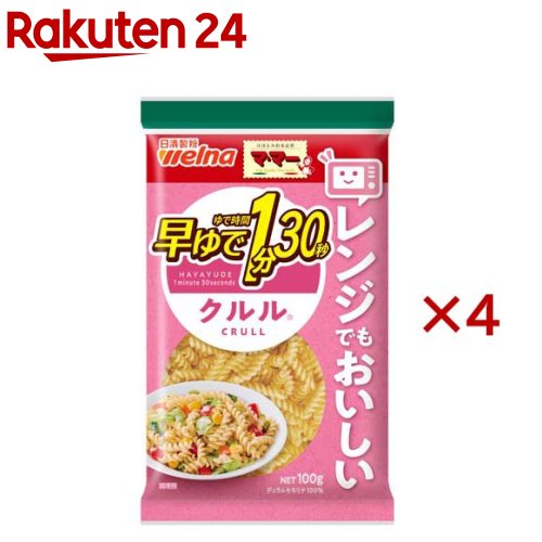 【楽天市場】マ・マー 早ゆで1分30秒クルル(100g×4セット)【マ・マー】：楽天24