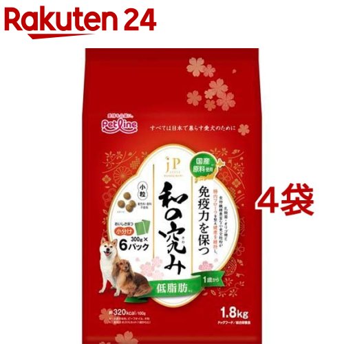 JP表現スタイル 和の究み 素粒子 低あぶら身 1歳から(1.8kg*4袋仕掛ける)【ジェーピースタイル(JP STYLE)】