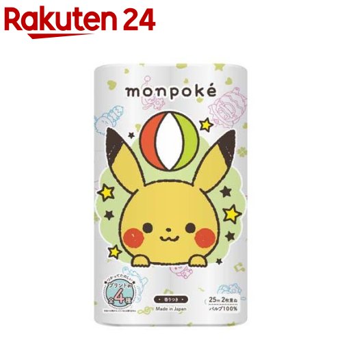 楽天市場】柄 モンポケ プリント パルプ 96ロール(12ロール×8パック入