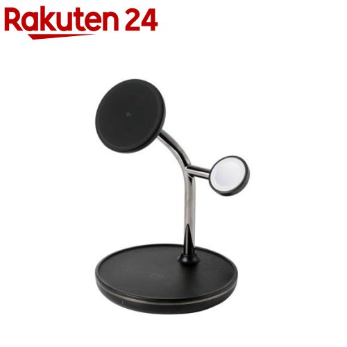 エレコム ワイヤレス充電器 Qi2 15W／7.5W／5W マグネット式 3in1 ブラック(1個)