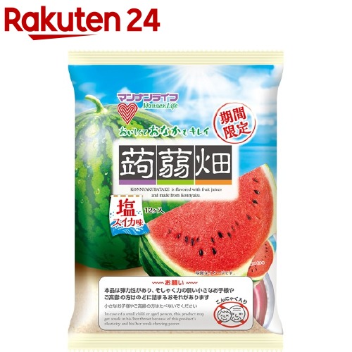 楽天市場 蒟蒻畑 塩スイカ味 25g 12個入 12袋 蒟蒻畑 楽天24