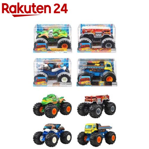 ホットウィール モンスタートラック ビッグサイズAst 1：24 BOX販売 FYJ83-987L(1セット(4台))【ホットウィール(HOT WHEELS)】[ミニカー ダイキャストカー 乗り物 車 おもちゃ 3歳]