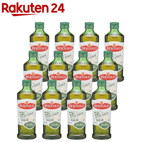楽天市場 エキストラバージンオリーブオイル 500ml 12本セット ベルトーリ Bertolli 楽天24