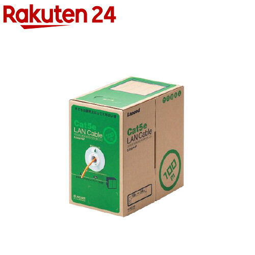 エレコム RoHS相応うローカルエリアネットワーク有線テレビ CAT5E 100m オレンジ色 飾り気の無いpkg LD-CT2／DR100／RS(1個)【エレコム(ELECOM)】