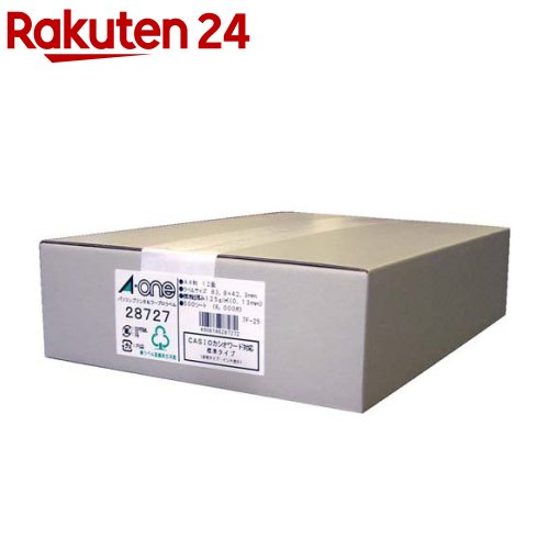 エーワン ラベルシール パソコン ワープロ 汎用タイプ インチ改行12面 28727(500シート)【エーワン】[宛名シール 宛名ラベルシール タックシール a-one]
