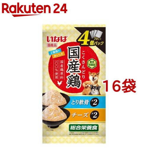 いなば 国産鶏 とり軟骨・チーズバラエティ(70g*4個入*16袋セット)【いなば】 4,438円