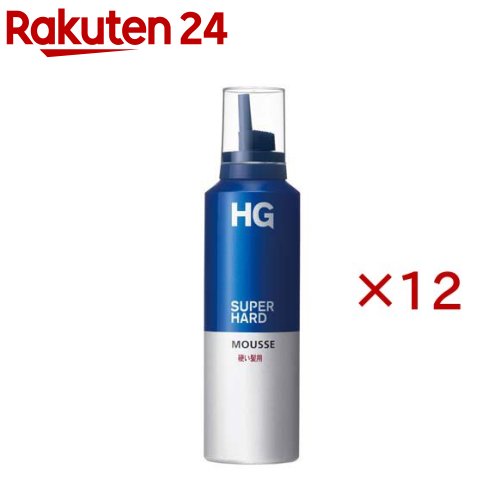 HG スーパーハードムース 硬い髪用 f(180g×12セット)【HG(エイチジー)】