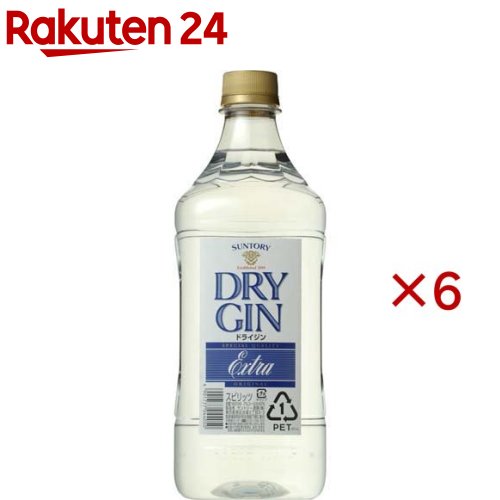 サントリー ドライジン エクストラ キングサイズ(1800ml&times;6セット)｜24