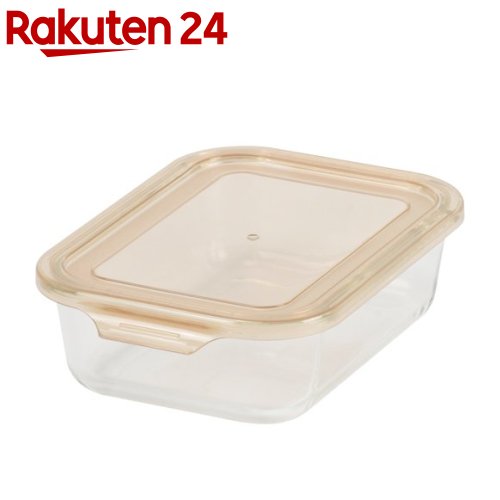 楽天市場 New Style 耐熱ガラス保存容器 長方形 980ml ブラウン 1個 楽天24
