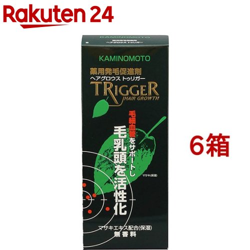 薬用加美乃素 ヘアグロウス トゥリガー 無芳ばしさ印字機(180ml*6箱書き割り)【加美乃素】