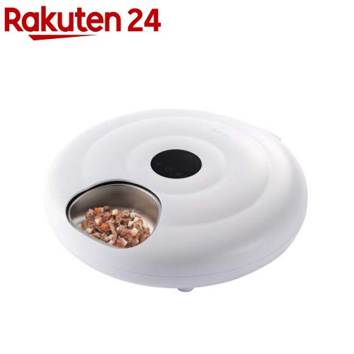 エレコム 6食自動給餌器 ウェット対応 タイマー5分単位 白 PET-AF07WH(1個)|24