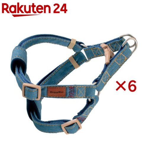 Doggy's Tailor ドッグハーネス どうわ M デニムスタイル ブルー(6セット)【Doggy's Tailor】