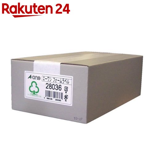 エーワン コンピュータ フォーム ラベル 荷札 5.5インチ幅 4面 114×59mm 28036(500折入)【エーワン】