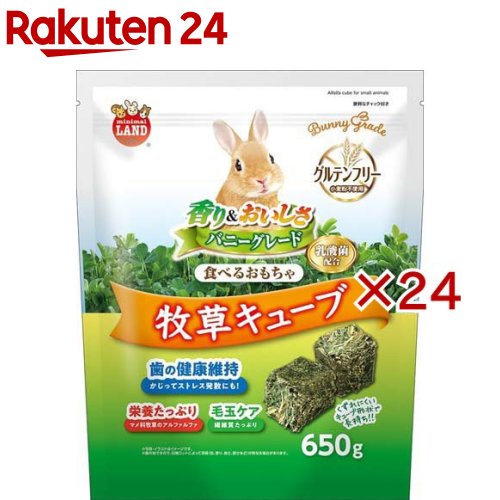 バニーグレード 馬糧正六面体(650g×24書き割り)【ミニマルランド】