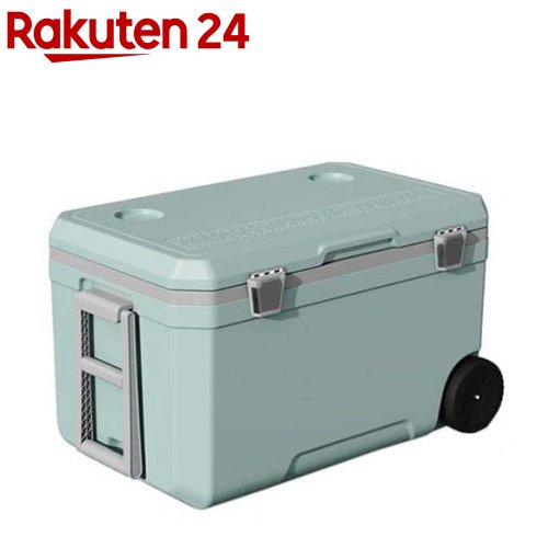 ハードクーラーボックス キャスター付 保冷 大容量 70L グリーン IS-HCB70(1個)