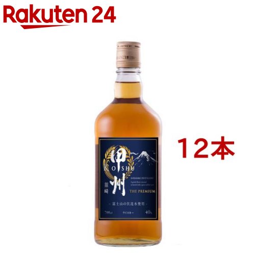 【楽天市場】ウイスキー 甲州韮崎 ザ・プレミアム 瓶(700ml*12本セット)【甲州韮崎】：楽天24
