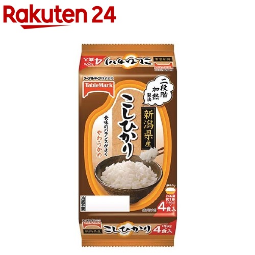 楽天市場】テーブルマーク ふっくらつや炊き 分割(150g*8食入