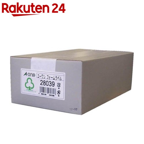 エーワン コンピュータ フォーム ラベル 荷札 5.5インチ幅 4面 114×59mm 28039(500折入)【エーワン】