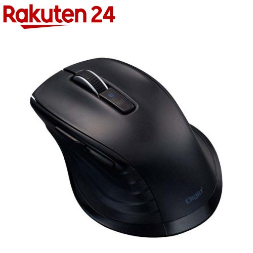 Digio2 Bluetooth 静音マウス 5ボタン BlueLED MUS-BKF228BK(1個)