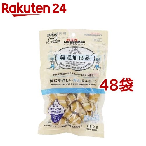 ドギーマン 無つけ加える良品 体に分かりやすいチュインガム ミニボーン(110g*48袋仕掛ける)【ドギーマン(Doggy Man)】