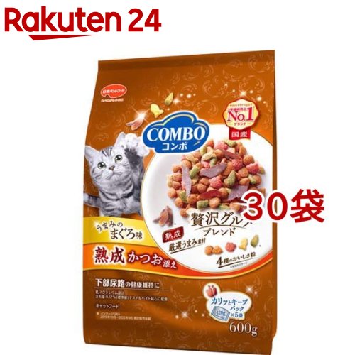 コンボ キャット まぐろ味・熟成かつお添え(600g*30袋セット)【コンボ(COMBO)】｜24