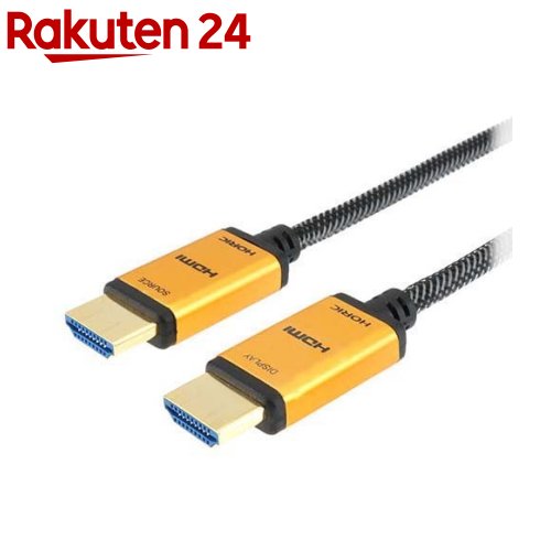 グラスファイバー HDMI有線テレビ 30m メッシュ印字機 ゴールド HH300-542GM(1本)