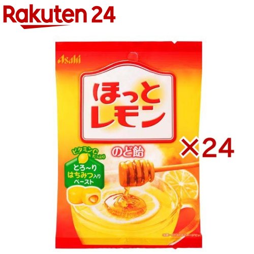 アサヒ ほっとレモンのど飴(6袋×4セット(1袋80g))