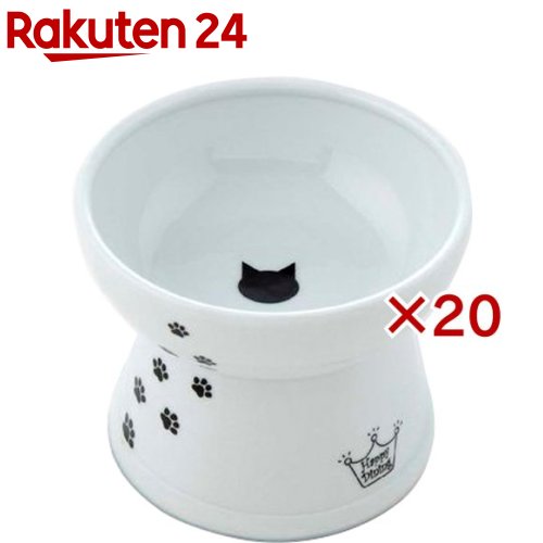 猫壱 ハッピーダイニング 脚付フードボウルL 猫柄 シリコン付き(20セット)【猫壱】|24