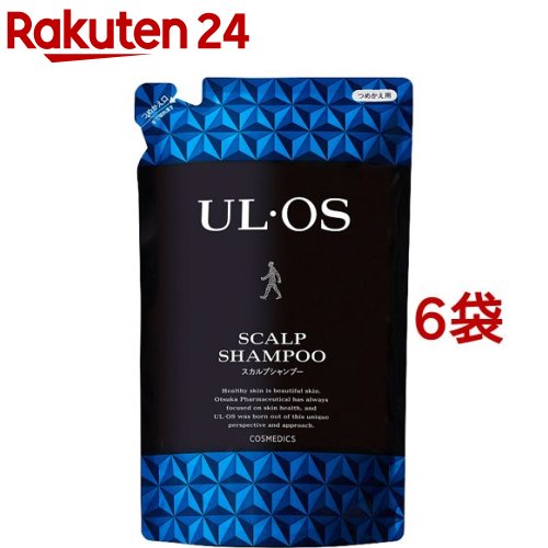 ウルオス(UL・OS／ウル・オス) 薬用スカルプシャンプー つめかえ用(420ml*6袋セット)【ウルオス(UL・OS)】[ノンシリコン スカルプ 清涼感 パラベンフリー]｜24