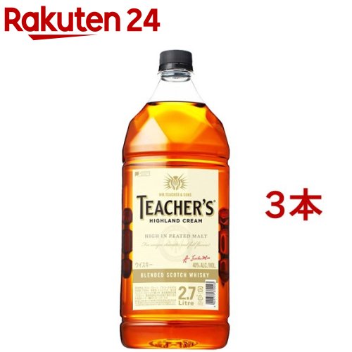 【楽天市場】サントリー スコッチウイスキー ティーチャーズ ハイランドクリーム 正規 40度(2700ml) : 楽天24