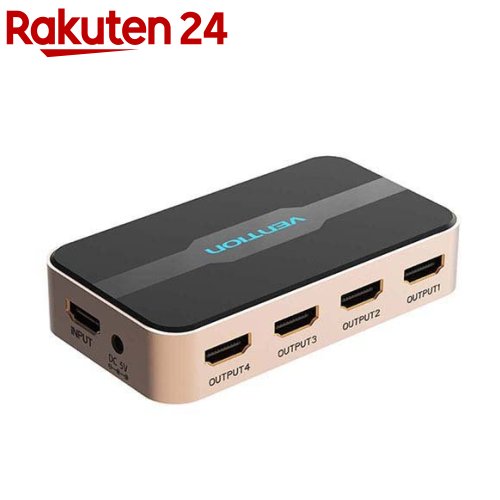 VENTION 1 In 4 Out HDMI スプリッター Black AC-2496(1個)【VENTION】