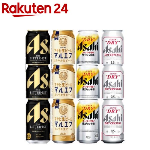 楽天市場】【企画品】アサヒ ビール4種セット(12缶セット