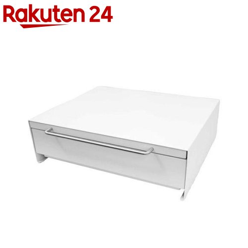 サンコー 組み立て不要 レンジ下スライドテーブル＆収納ラック KTEXTASWH(1個入)【サンコー】