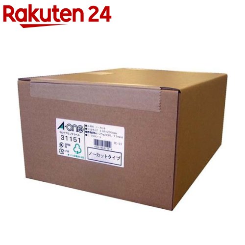 エーワン ラベルシール 1面 ノーカット 31151(1000シート)【エーワン】|24
