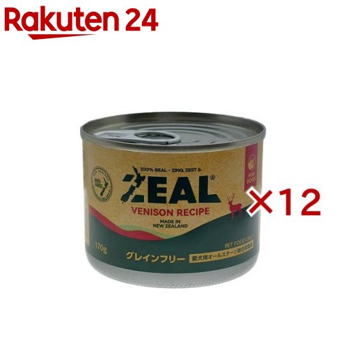 ZEAL プレミアム犬缶 ベニソン(170g×12セット)