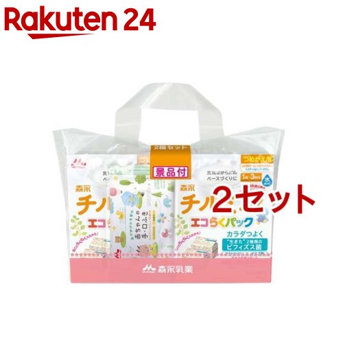 楽天市場】森永 チルミル エコらくパック つめかえセット(800g×2箱入