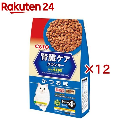 チャオ 腎の臓ケアクランキー かつお味(4袋入×12仕掛ける(1袋140g))