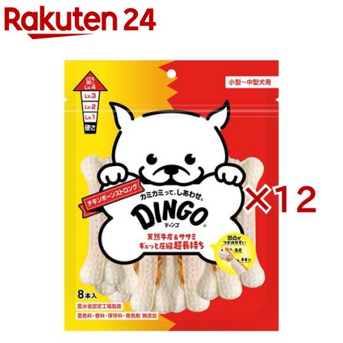 ディンゴ チキンボーン ストロング M(8本入×12セット)【Tetra(テトラ)】
