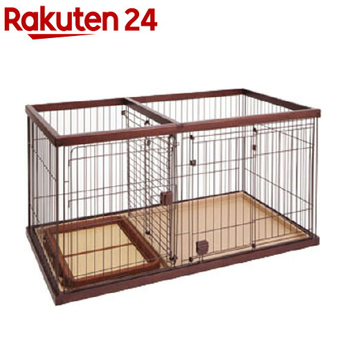 ペティオ 室内用便器のしつけが出来る ドッグルームサークル 赤銅色 広広とした(1台)【ペティオ(Petio)】