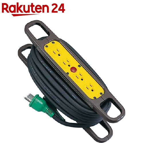 日動 ハンドリール アース付 15A*10m HR-E104F-クロ(1コ入)【日動】