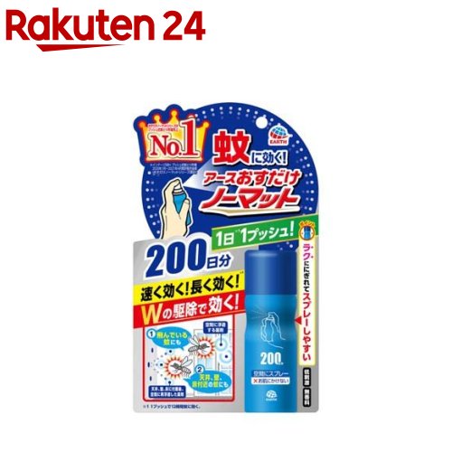 楽天市場】イヤな虫 ゼロデナイト 1プッシュ式スプレー 60回分(75ml