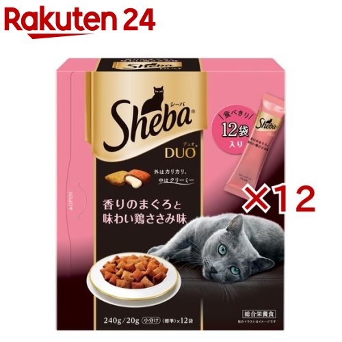 シーバ　デュオ　香りのまぐろと味わい鶏ささみ味(20g*12袋入*12箱)【m3ad】【dalc_sheba】【シーバ(Sheba)】[キャットフード]